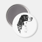 kunst Engels Springer Spaniel Dog Magnet (Voorkant / Achterkant)