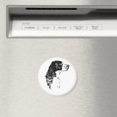 kunst Engels Springer Spaniel Dog Magnet (Insitu (Vaatwasser))