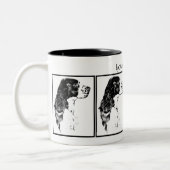 kunst Engels Springer Spaniel Tweekleurige Koffiemok (Links)