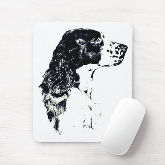  kunst Engelse Springer Spaniel Dog Muismat (Met muis)