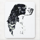  kunst Engelse Springer Spaniel Dog Muismat (Voorkant)