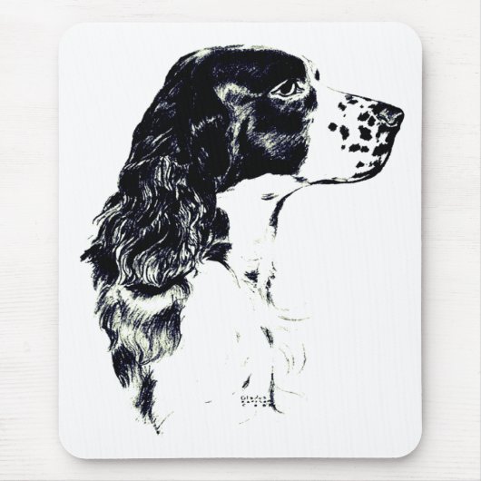 kunst Engelse Springer Spaniel Dog Muismat (Voorkant)