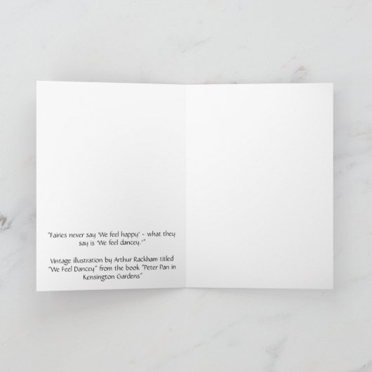 kunst - feeën voelen zich dansend, kaart (Binnen)