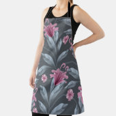 Kunst florale  naadloos patroon. Maroon transl Schort (Insitu)