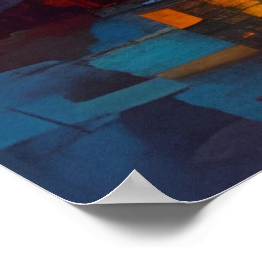  kunst Frankrijk met oud Poster (Hoek)