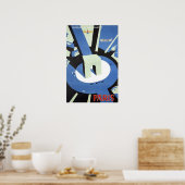 Kunst Franse Print Frankrijk Reis Poster Parijs  (Keuken)