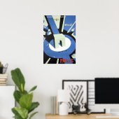 Kunst Franse Print Frankrijk Reis Poster Parijs  (Thuiskantoor)