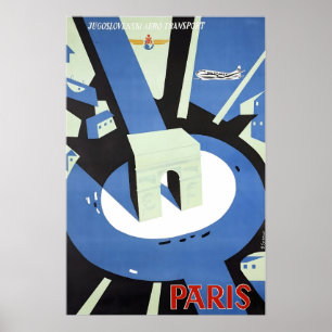 Kunst Franse Print Frankrijk Reis Poster Parijs
