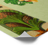  kunst fruitmand Creëer uw eigen tekst Poster (Hoek)