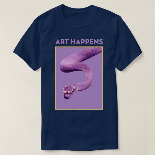 Kunst gebeurt kunstslang t-shirt (Design voorkant)