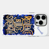 Kunst gedijt op veerkracht; Generatieve AI Case-Mate iPhone Case (Achterkant (horizontaal))