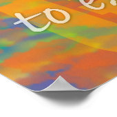 Kunst geen Pistolen Poster (Hoek)