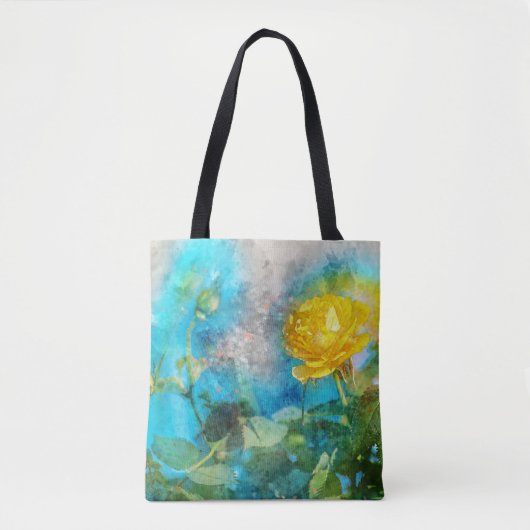 Kunst geïllustreerd bloem Schilderachtig Afbeeldin Tote Bag (Voorkant)