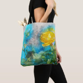 Kunst geïllustreerd bloem Schilderachtig Afbeeldin Tote Bag (Dichtbij)
