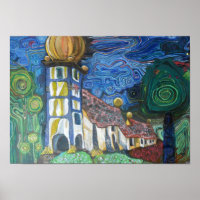 Kunst geïnspireerd door Hundertwasser