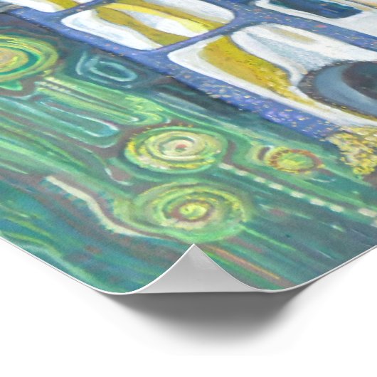 Kunst geïnspireerd door Hundertwasser Poster (Hoek)