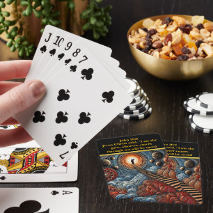 Kunst geïnspireerd door Johannes 10:9 Pokerkaarten