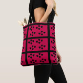 Kunst gepatterde achtergrond op tote bag (Dichtbij)