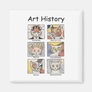 Kunst Geschiedenis Grappige Kat Kunst Liefhebber S Magneet