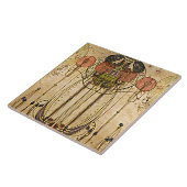 kunst Gesso Wall Frieze keramiek Tegeltje (Zijkant)