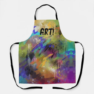 KUNST! geverfd vooraf samengeperst Schort