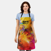 KUNST! geverfd vooraf samengeperst Schort (Gedragen)