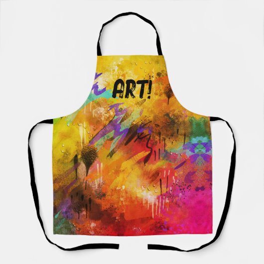 KUNST! geverfd vooraf samengeperst Schort (Voorkant)