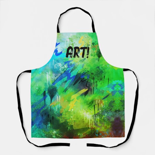 KUNST! geverfd vooraf samengeperst Schort (Voorkant)