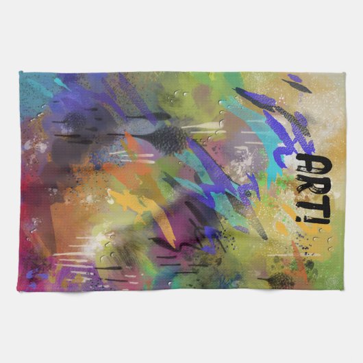 KUNST! geverfd vooraf samengeperst Theedoek (Horizontaal)