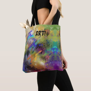 KUNST! geverfd vooraf samengeperst Tote Bag