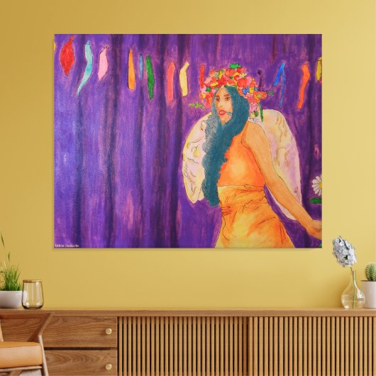 Kunst - Gewikkeld Canvas - door Debbie Davidsohn - (Insitu (Woonkamer))