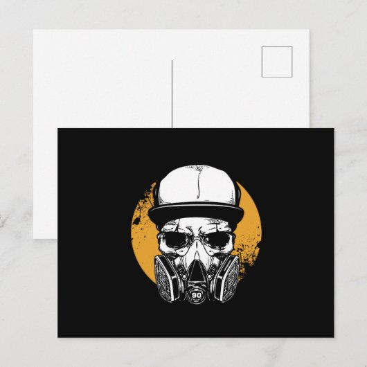 Kunst gezicht bedekking anti gift schedel Ga Briefkaart (Voorkant / Achterkant)