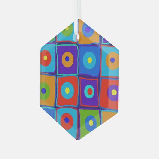 Kunst Glas Ornament (Voorkant links)