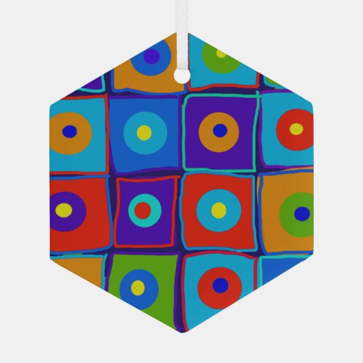 Kunst Glas Ornament (Achterkant)