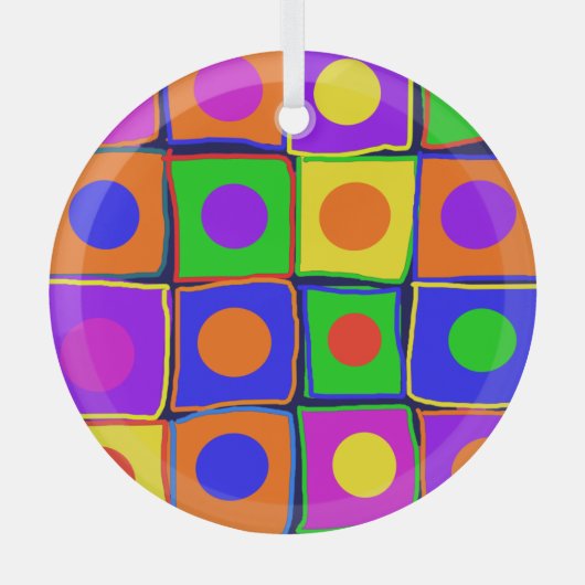 Kunst Glas Ornament (Voorkant)