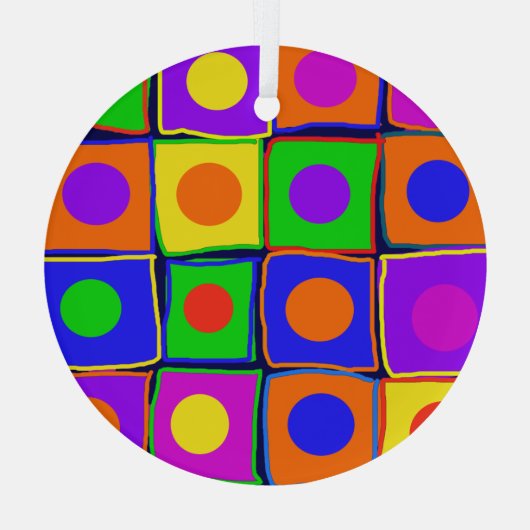 Kunst Glas Ornament (Achterkant)