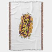 Kunst graffiti hand tekening deken (Voorkant Verticaal)