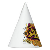 Kunst graffiti hand tekening feesthoedjes (Links)