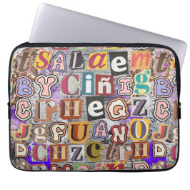 Kunst Graffiti Plezier en unieke kunst Grijze acht Laptop Sleeve
