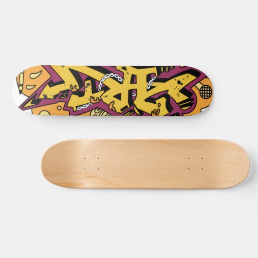 Kunst graffiti skateboard (Horizontaal)