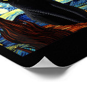 Kunst Grappig Zwarte Kat Schilderij Kunstenaar Van Poster (Hoek)