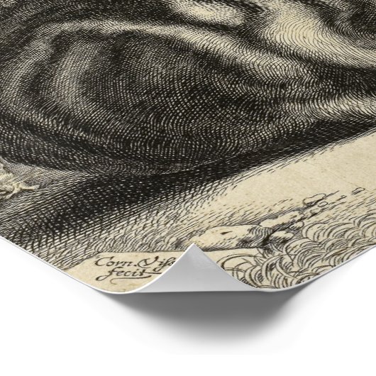  kunst - grote kat poster (Hoek)