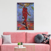 kunst - Harlequin door Paul Cezanne Canvas Afdruk (Insitu (Woonkamer))