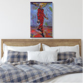 kunst - Harlequin door Paul Cezanne Canvas Afdruk (Insitu (Slaapkamer))