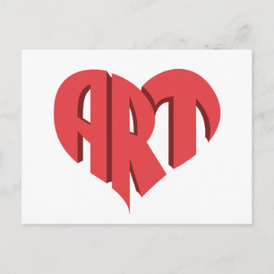 Kunst Hart Briefkaart