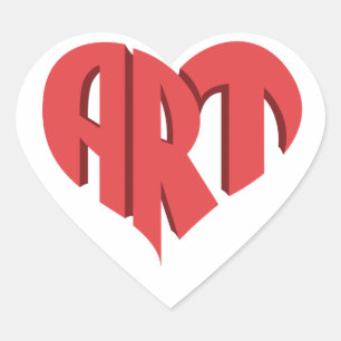 Kunst Hart Sticker