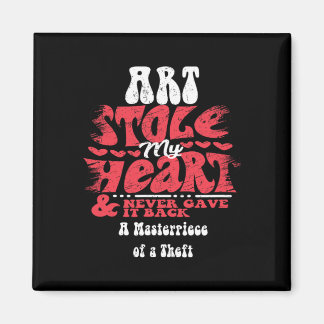 Kunst heeft mijn hart gestolen ~ Funny Valentijnsd Magneet
