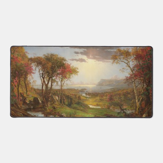 Kunst Herfst op het Hudson River Landschap Bureaumat (Voorkant)
