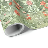 Kunst herstelt Victoriaans Floral geïnspireerd pat Cadeaupapier (Rol Hoek)