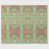 Kunst herstelt Victoriaans Floral geïnspireerd pat Cadeaupapier (Vlak)